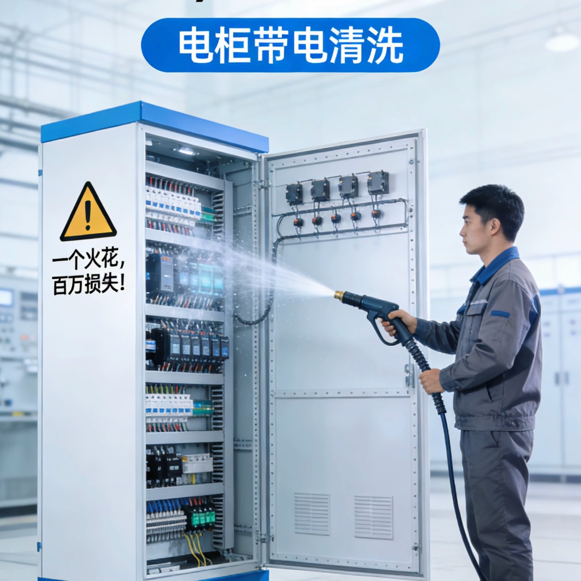 电柜带电清洗（免停机·防故障·保安全）